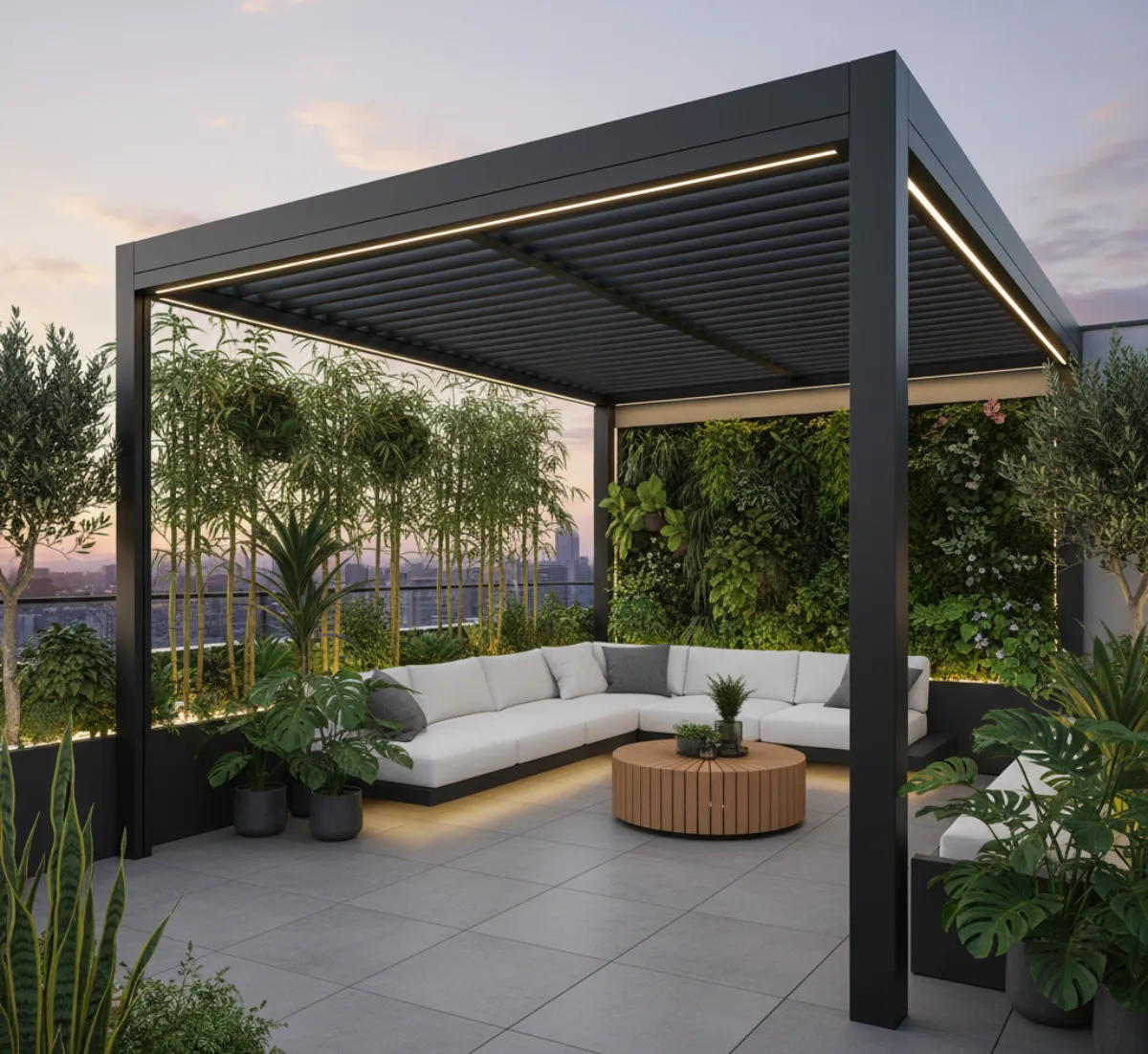 vida útil de una pérgola bioclimática